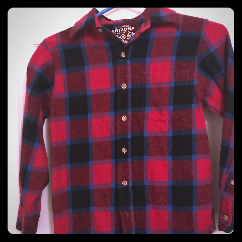 Gently used kids flannel
